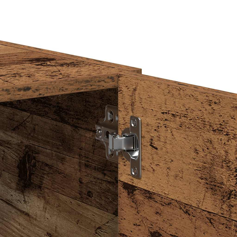 Wandkast 80X39X40 Cm Bewerkt Hout Kleurig