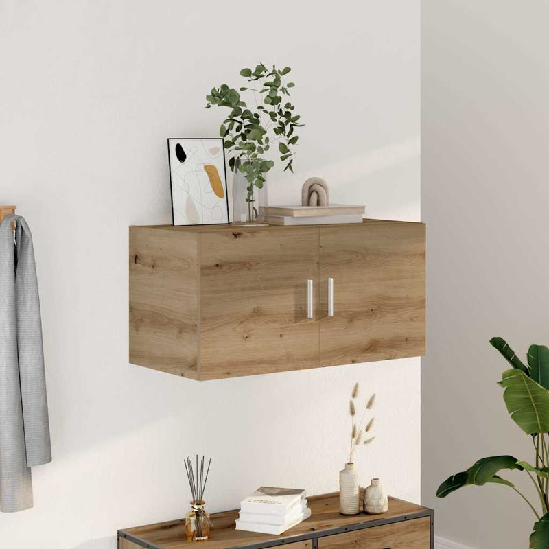 Wandkast 80X39X40 Cm Bewerkt Hout