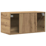 Wandkast 80X39X40 Cm Bewerkt Hout