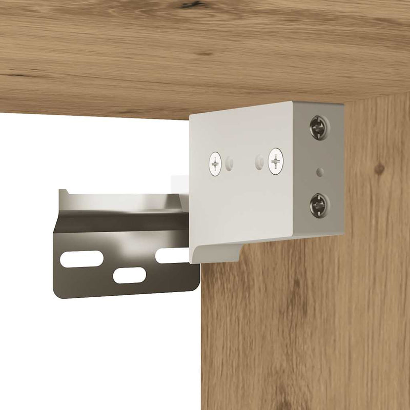 Wandkast 80X39X40 Cm Bewerkt Hout