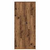 Schoenenkast 80X39X178 Cm Bewerkt Hout Kleurig