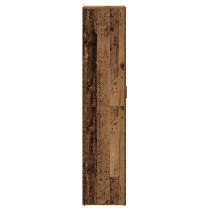 Schoenenkast 80X39X178 Cm Bewerkt Hout Kleurig