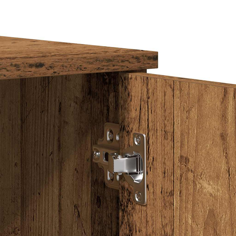 Schoenenkast 80X39X178 Cm Bewerkt Hout Kleurig