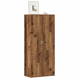 Schoenenkast 80X39X178 Cm Bewerkt Hout Kleurig