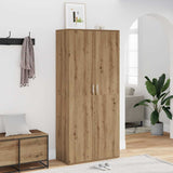 Schoenenkast 80X39X178 Cm Bewerkt Hout Kleurig