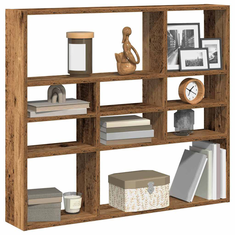Wandschap 90X16X78 Cm Bewerkt Hout Kleur
