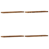 Wandschappen 40X10X1,5 Cm Bewerkt Hout Kleurig Oud Hout