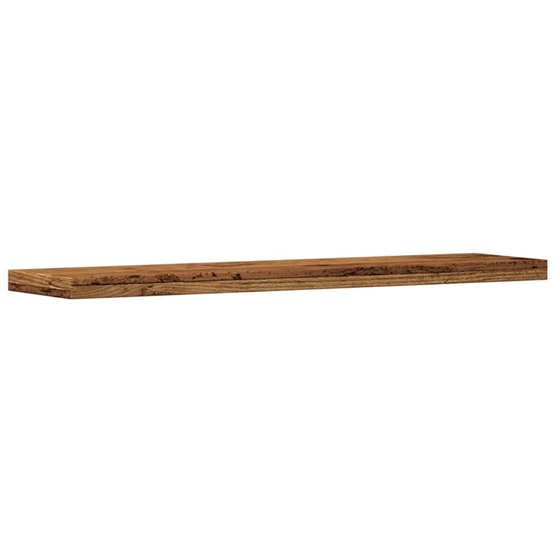 Wandschappen 40X10X1,5 Cm Bewerkt Hout Kleurig Oud Hout
