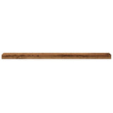 Wandschappen 40X10X1,5 Cm Bewerkt Hout Kleurig Oud Hout