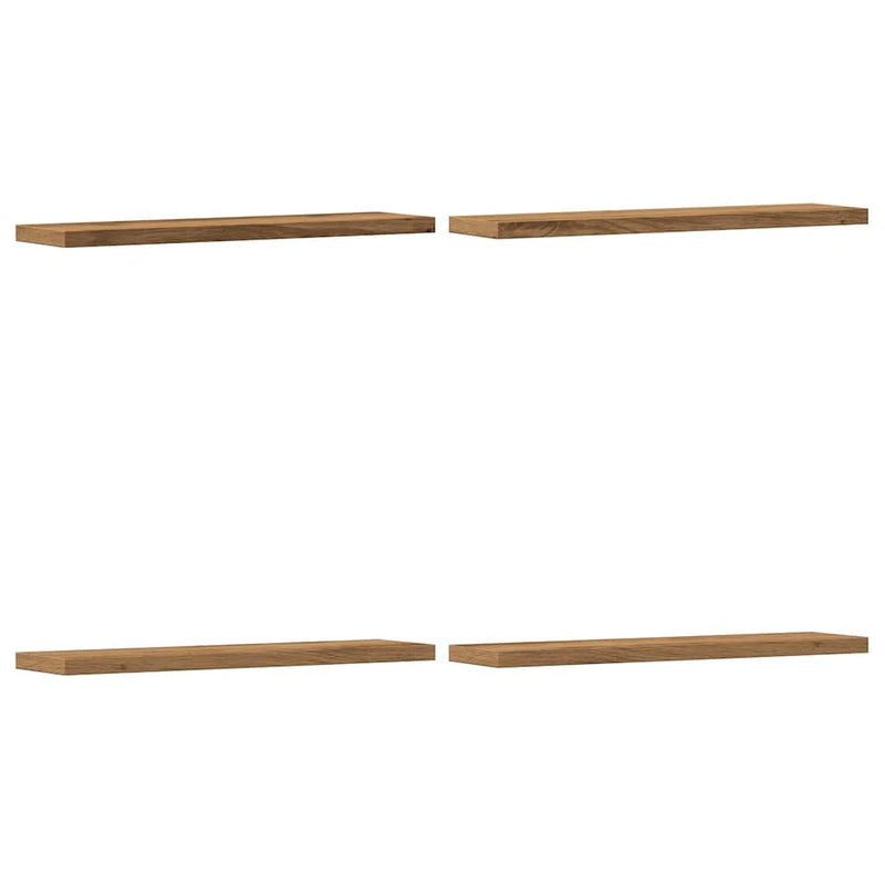 Wandschappen 40X10X1,5 Cm Bewerkt Hout Artisanaal Eiken Artisanaal Eikenkleurig