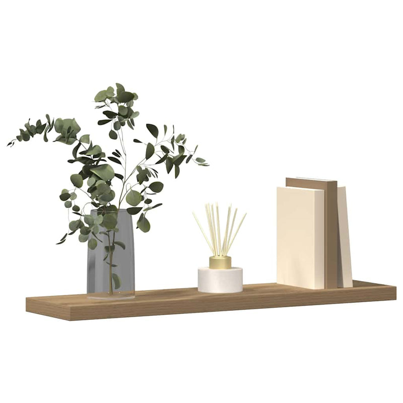 Wandschappen 40X10X1,5 Cm Bewerkt Hout Artisanaal Eiken Artisanaal Eikenkleurig