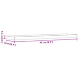 Wandschappen 40X10X1,5 Cm Bewerkt Hout Artisanaal Eiken Artisanaal Eikenkleurig