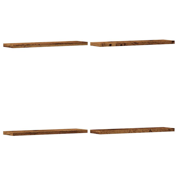 Wandschappen 40X20X1,5 Cm Bewerkt Hout Kleurig Oud Hout