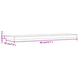 Wandschappen 40X20X1,5 Cm Bewerkt Hout Kleurig Oud Hout