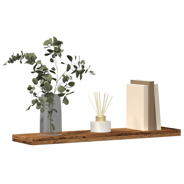 Wandschappen 40X20X1,5 Cm Bewerkt Hout Kleurig Oud Hout