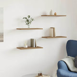 Wandschappen 40X20X1,5 Cm Bewerkt Hout Artisanaal Eiken Artisanaal Eikenkleurig