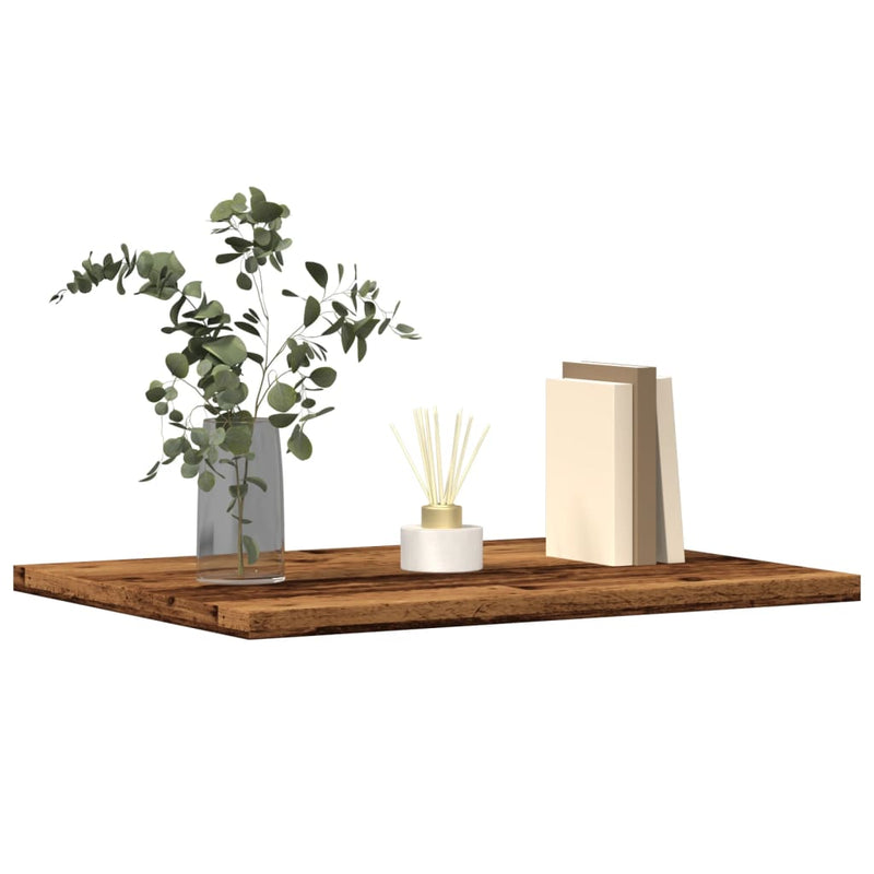 Wandschappen 60X10X1,5 Cm Bewerkt Hout Kleurig Oud Hout