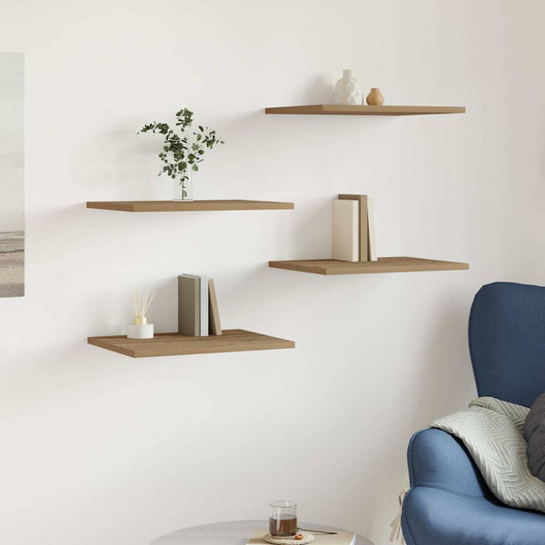 Wandschappen 40X30X1,5 Cm Bewerkt Hout Artisanaal Eiken Artisanaal Eikenkleurig