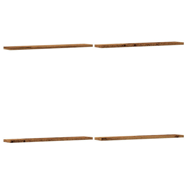 Wandschappen 60X10X1,5 Cm Bewerkt Hout Kleurig Oud Hout