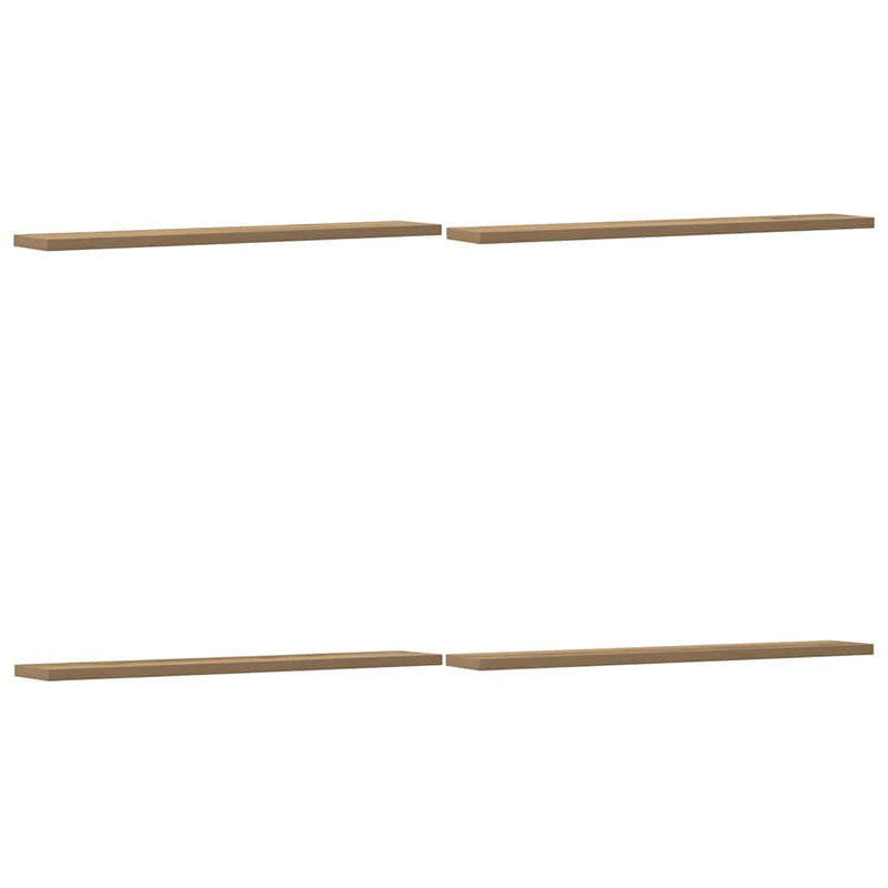 Wandschappen 60X10X1,5 Cm Bewerkt Hout Artisanaal Eiken Artisanaal Eikenkleurig