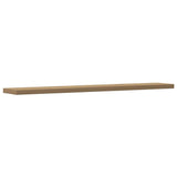Wandschappen 60X10X1,5 Cm Bewerkt Hout Artisanaal Eiken Artisanaal Eikenkleurig