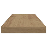 Wandschappen 60X10X1,5 Cm Bewerkt Hout Artisanaal Eiken Artisanaal Eikenkleurig