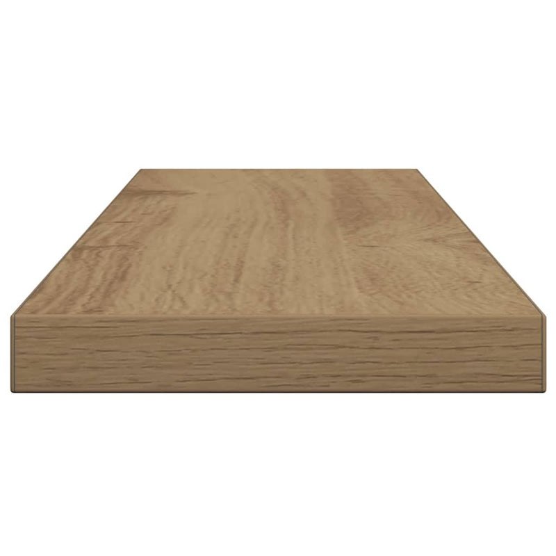 Wandschappen 60X10X1,5 Cm Bewerkt Hout Artisanaal Eiken Artisanaal Eikenkleurig