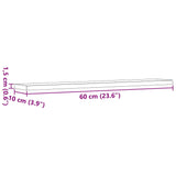 Wandschappen 60X10X1,5 Cm Bewerkt Hout Artisanaal Eiken Artisanaal Eikenkleurig