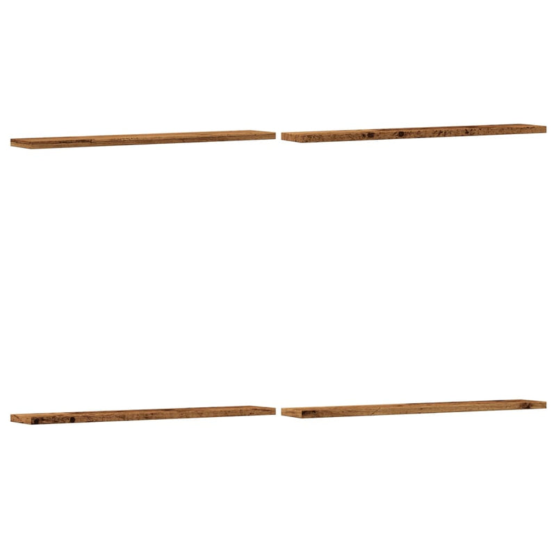 Wandschappen 60X20X1,5 Cm Bewerkt Hout Kleurig Oud Hout