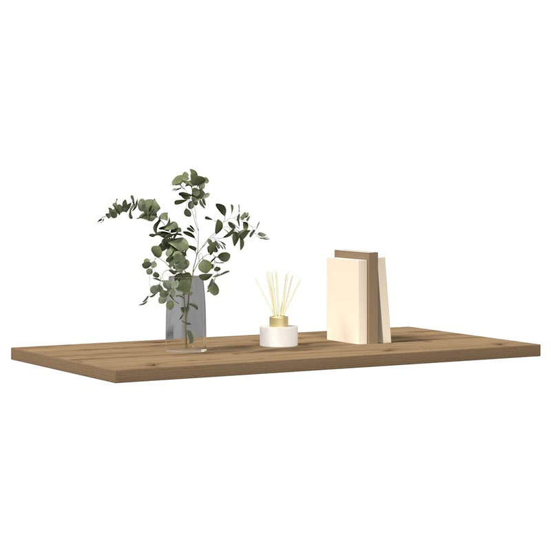Wandschappen 60X30X1,5 Cm Bewerkt Hout Artisanaal Eiken Artisanaal Eikenkleurig