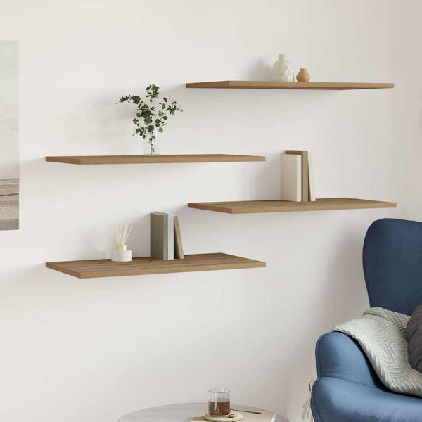 Wandschappen 60X30X1,5 Cm Bewerkt Hout Artisanaal Eiken Artisanaal Eikenkleurig