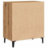 Dressoir 60X35X70 Cm Bewerkt Hout Artisanaal Eikenkleur
