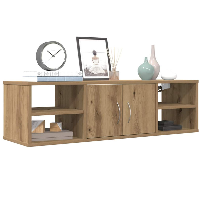 Wandkast 101X30X29 Cm Bewerkt Hout