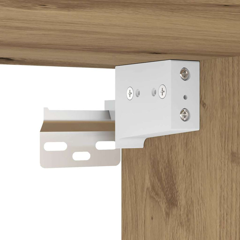 Wandkast 101X30X29 Cm Bewerkt Hout