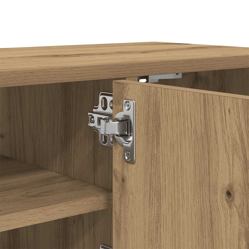 Wandkast 101X30X29 Cm Bewerkt Hout