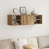 Wandkast 101X30X29 Cm Bewerkt Hout