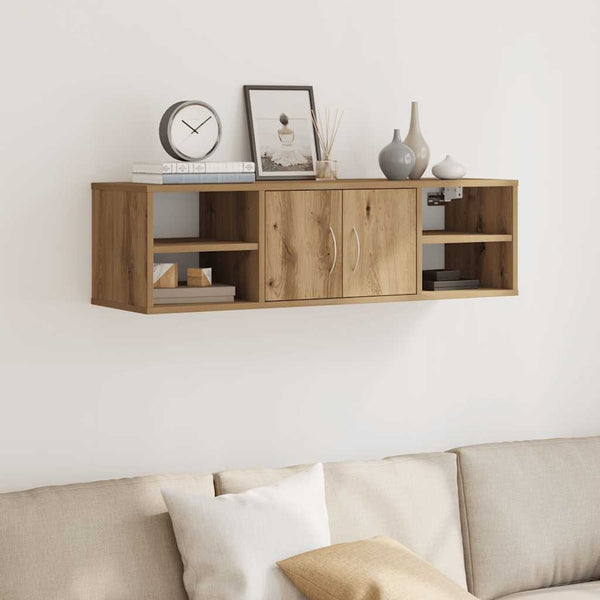 Wandkast 101X30X29 Cm Bewerkt Hout