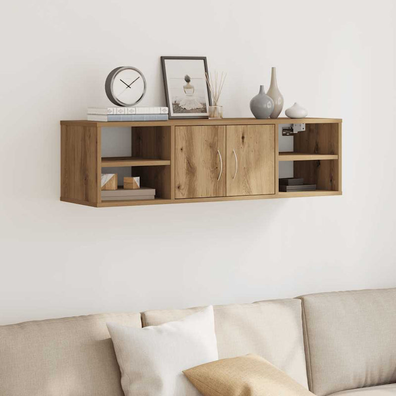 Wandkast 101X30X29 Cm Bewerkt Hout