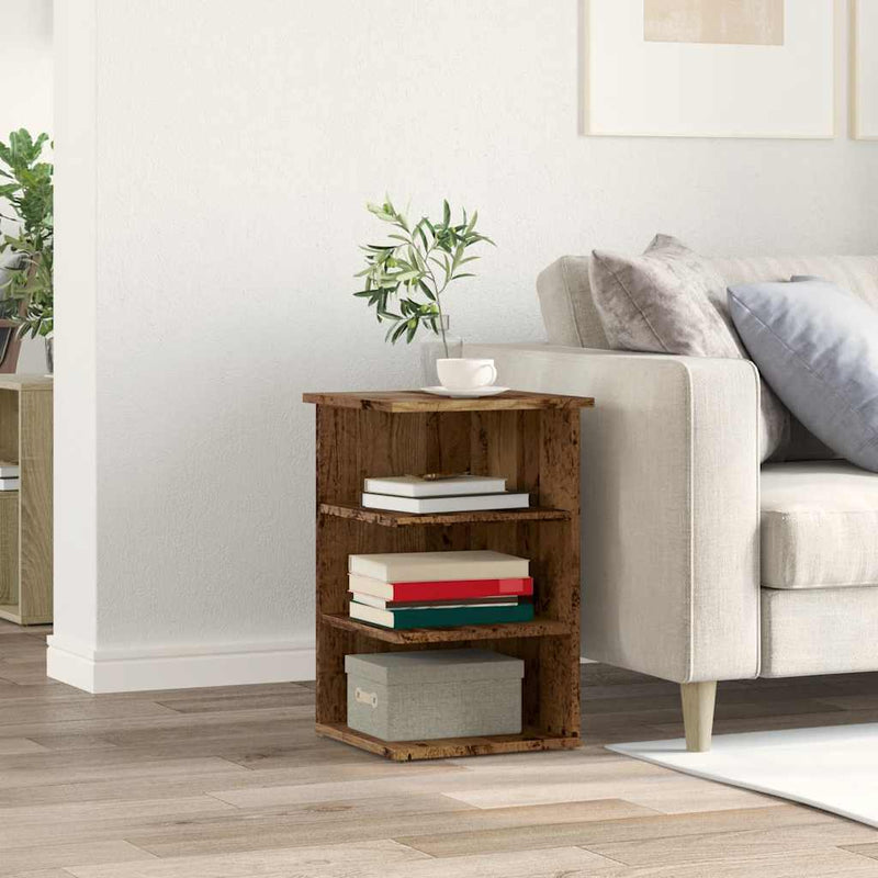 Dressoir 35X35X55 Cm Bewerkt Hout Kleurig
