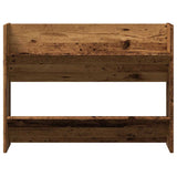 Wandschoenenkast 80X18X Bewerkt Hout Kleurig Oud Hout