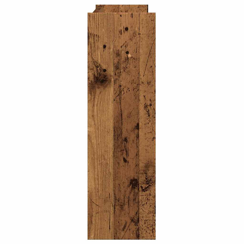 Wandschoenenkast 80X18X Bewerkt Hout Kleurig Oud Hout