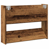 Wandschoenenkast 80X18X Bewerkt Hout Kleurig Oud Hout