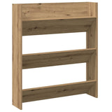 Wandschoenenkast 80X18X Bewerkt Hout Artisanaal Eikenkleur Artisanaal Eikenkleurig