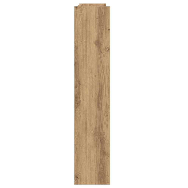 Wandschoenenkast 80X18X Bewerkt Hout Artisanaal Eikenkleur Artisanaal Eikenkleurig