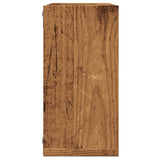 Wandschappen Kubus 30X15X30Cm Bewerkt Hout Kleurig Oud Hout