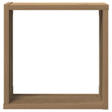 Wandschappen Kubus 6St 30X15X30Cm Bewerkt Hout Artisanaal Eiken Artisanaal Eikenkleurig