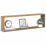 Wandschappen Kubus 6St 30X15X30Cm Bewerkt Hout Artisanaal Eiken Artisanaal Eikenkleurig