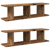 Wandschappen Bewerkt Hout Kleurig Oud Hout