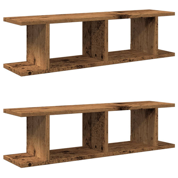 Wandschappen Bewerkt Hout Kleurig Oud Hout