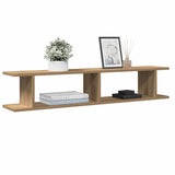 Wandschappen 75X18X20Cm Bewerkt Hout Artisanaal Eikenkleur Artisanaal Eikenkleurig